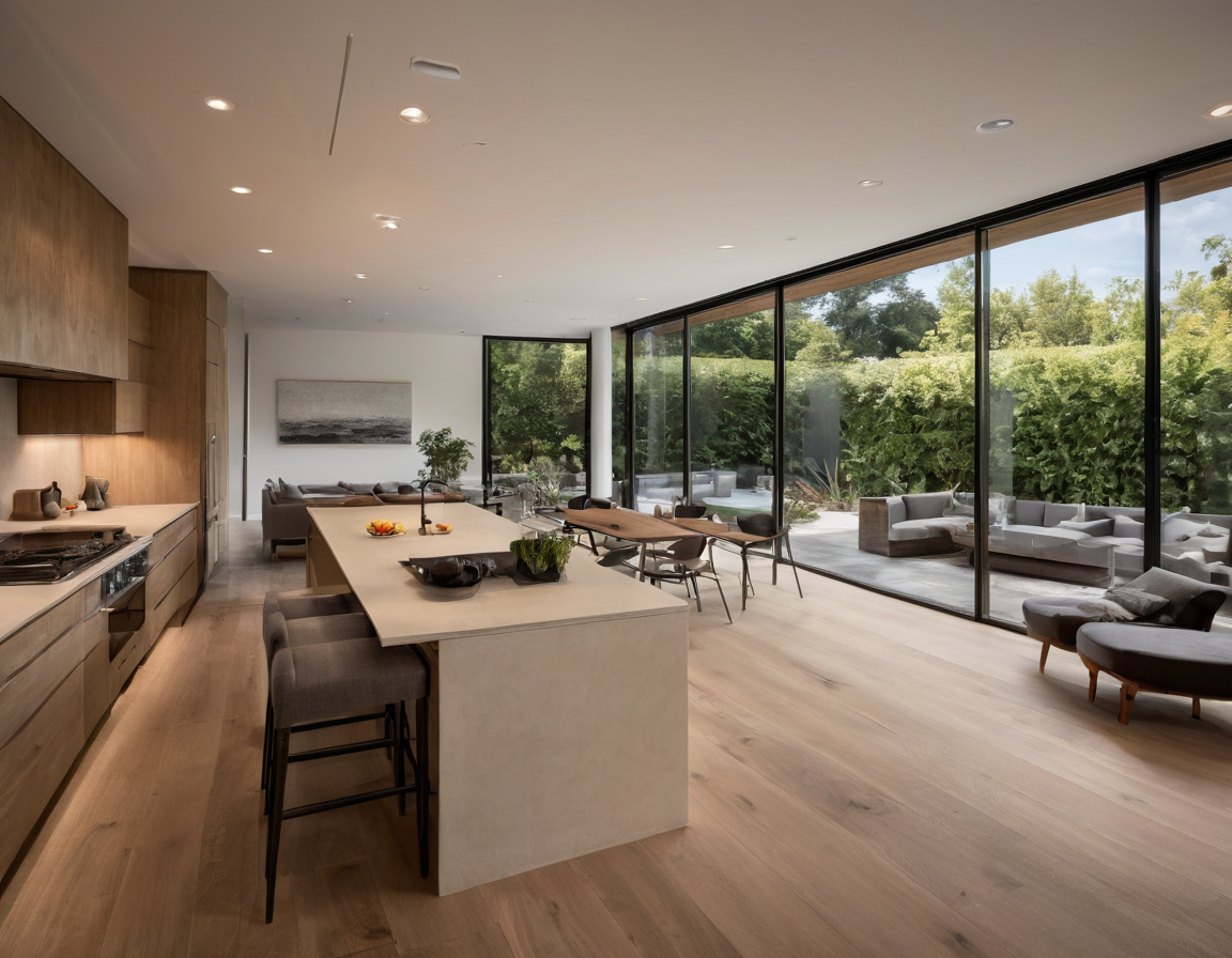 Luxury interior image showing How will a larger connected space affect cooling, heating, and ceiling depth